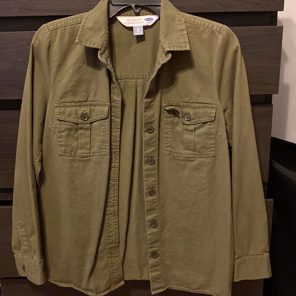 Old Navy The Classic Shirt Green